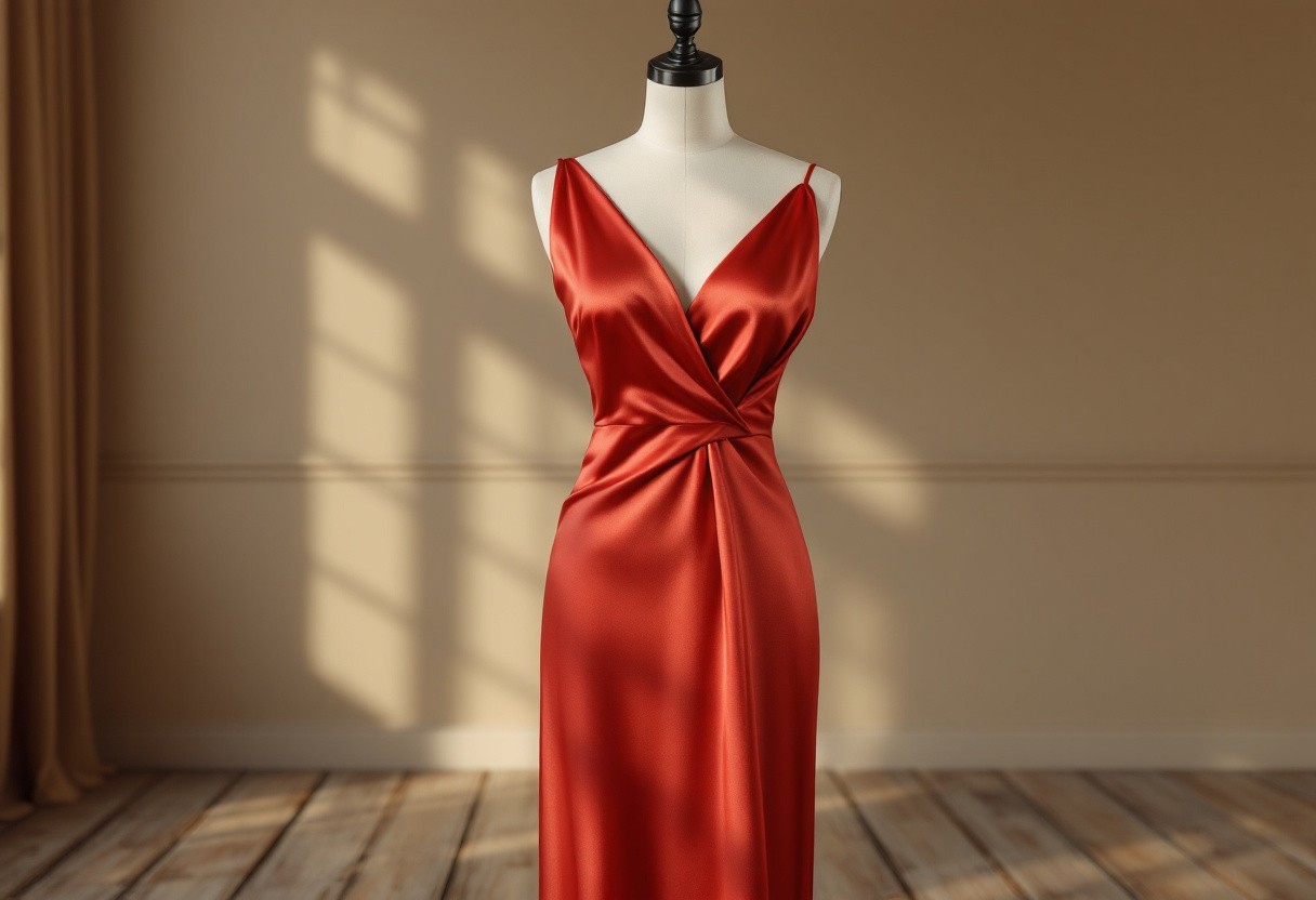 La robe rouge en satin : un must-have mode, comment l’adopter sans faux pas